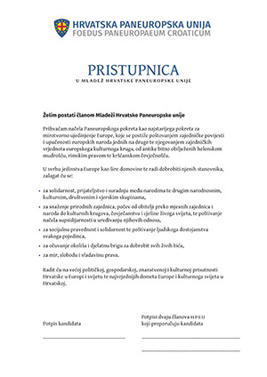 Pristupnica Mladeži HPEU